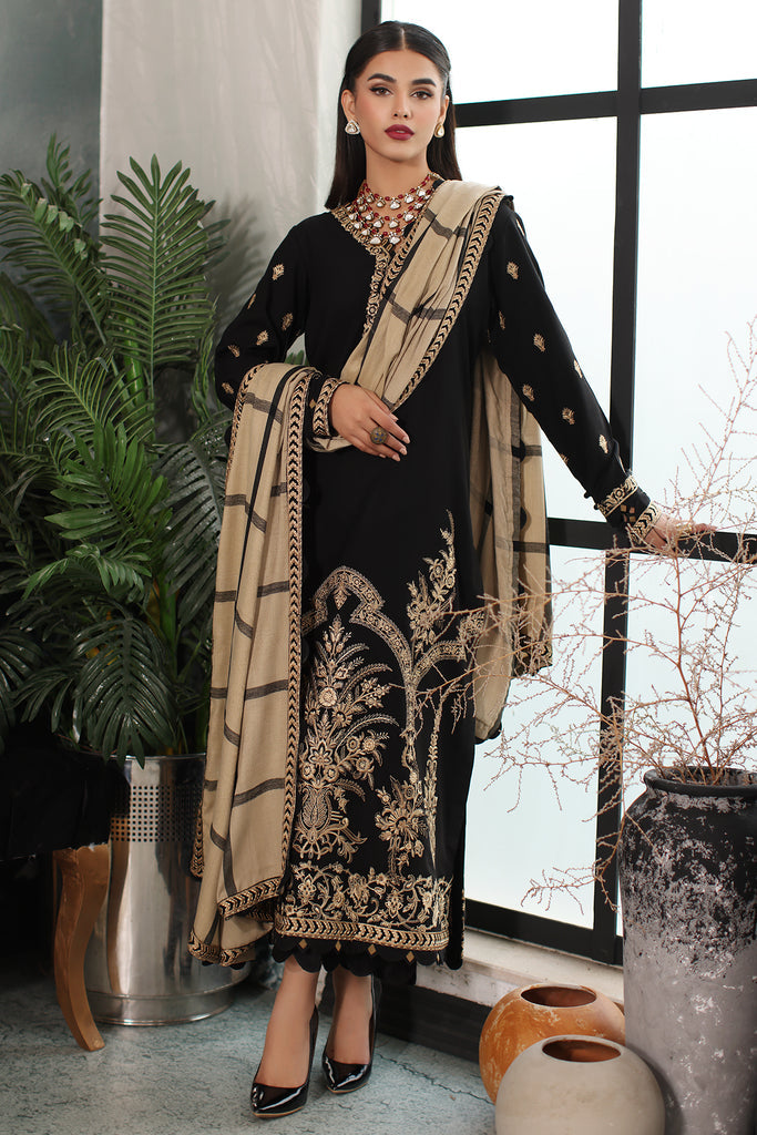 Charizma Poshima Embroidered Leather Unstitched 3Pc Suit PS3-22