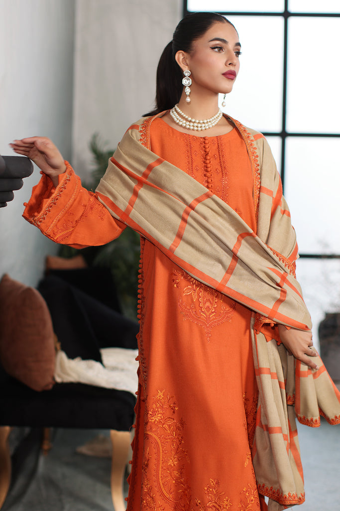 Charizma Poshima Embroidered Leather Unstitched 3Pc Suit PS3-23
