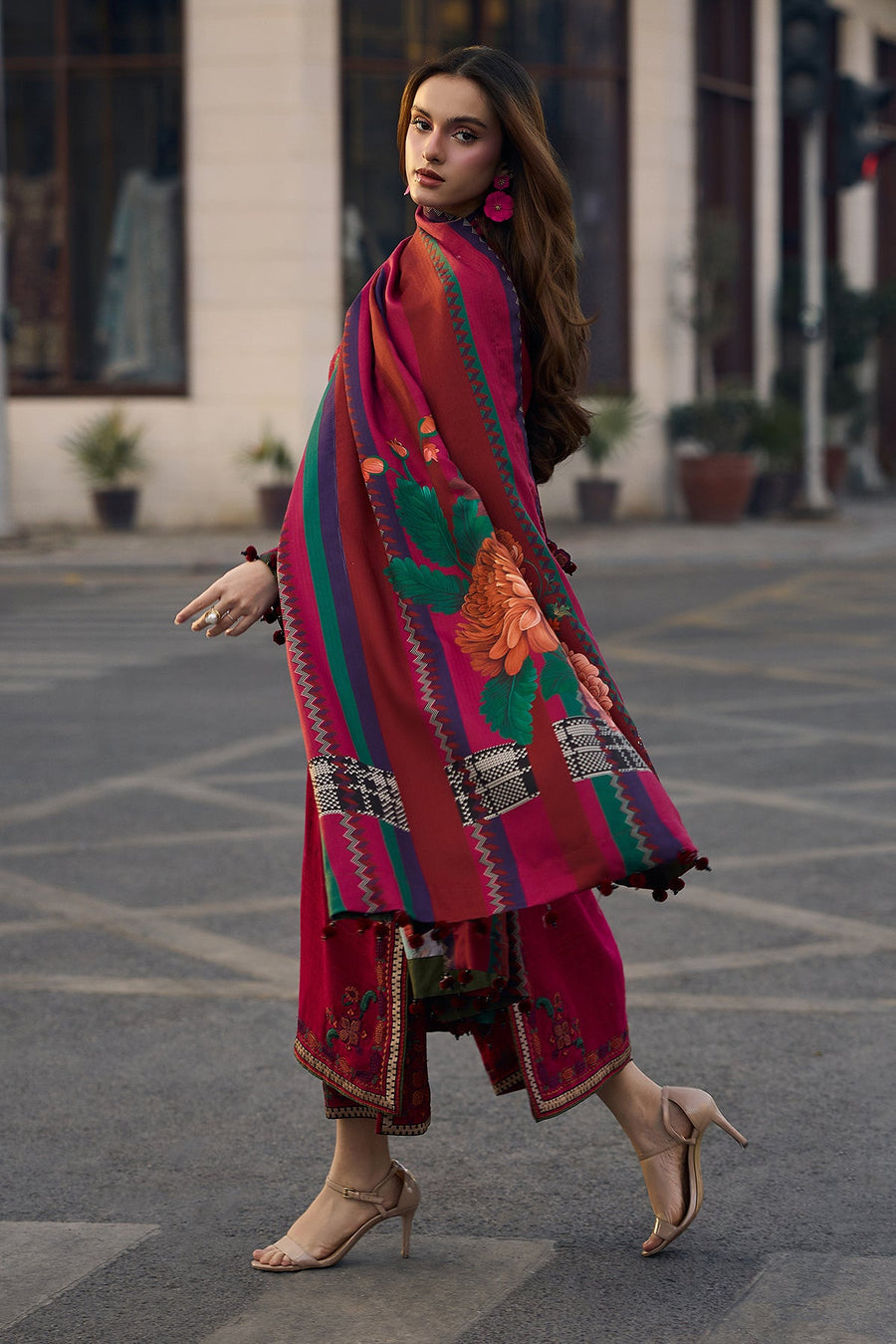 Charizma Poshima Vol-02 Embroidered Leather Unstitched 3Pc Suit PSW5-09