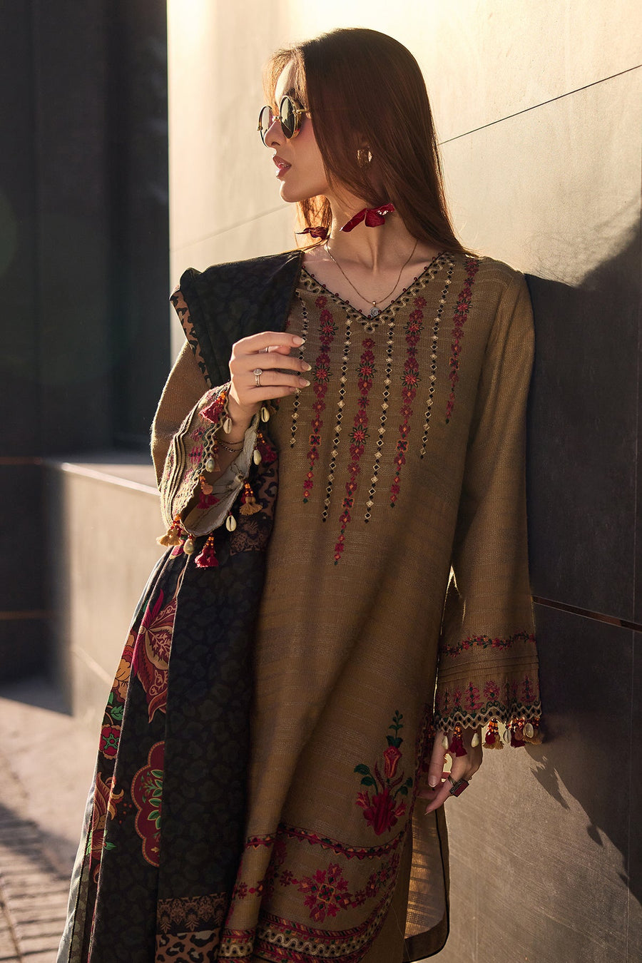 Charizma Poshima Vol-02 Embroidered Leather Unstitched 3Pc Suit PSW5-11