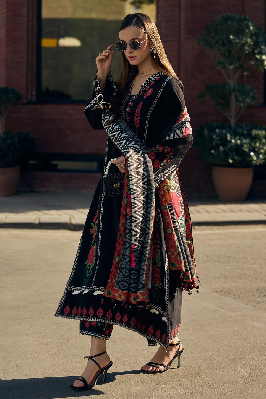 Charizma Poshima Vol-02 Embroidered Leather Unstitched 3Pc Suit PSW5-12