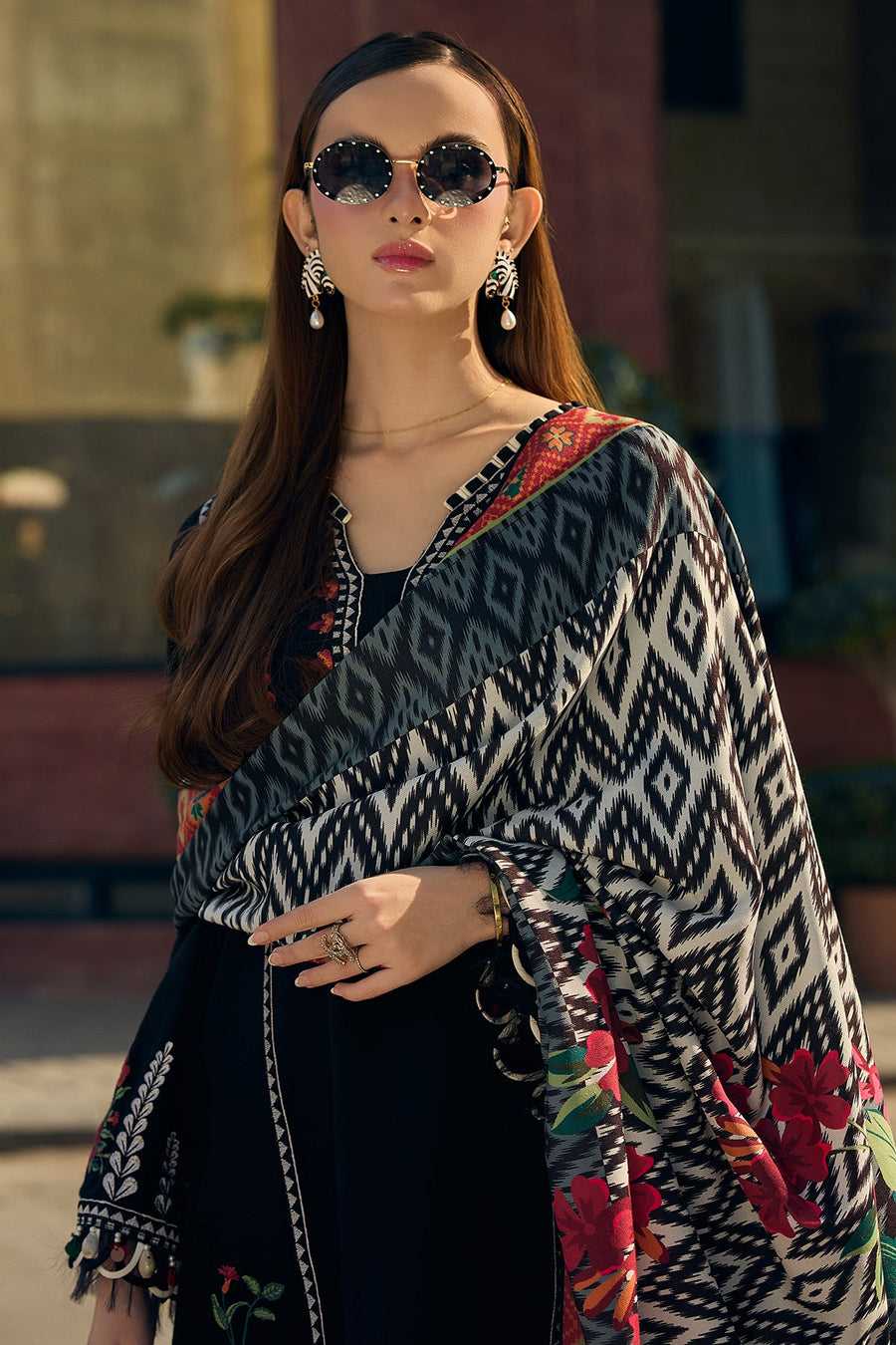 Charizma Poshima Vol-02 Embroidered Leather Unstitched 3Pc Suit PSW5-12