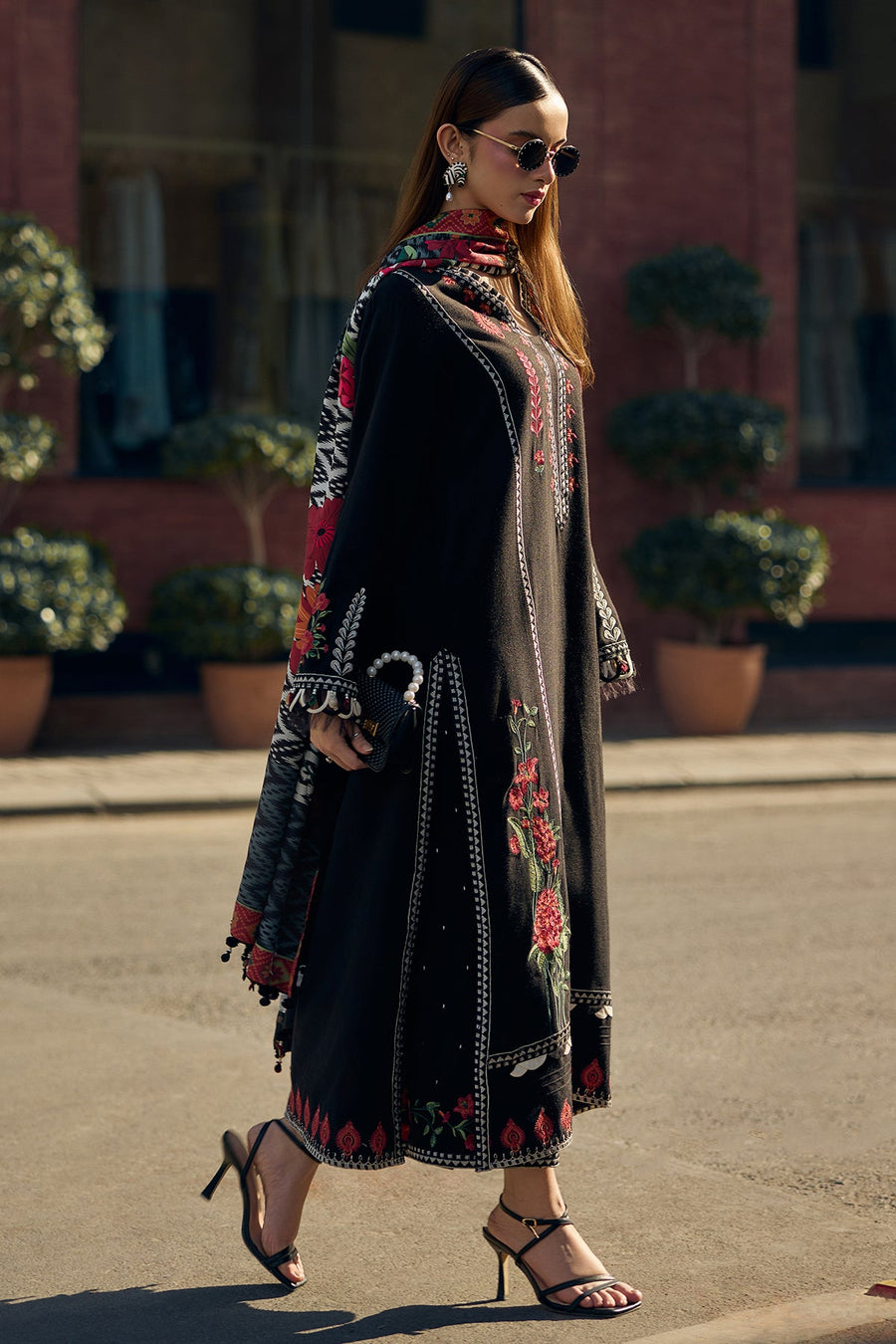 Charizma Poshima Vol-02 Embroidered Leather Unstitched 3Pc Suit PSW5-12