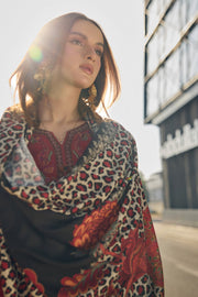 Charizma Poshima Vol-02 Embroidered Leather Unstitched 3Pc Suit PSW5-12