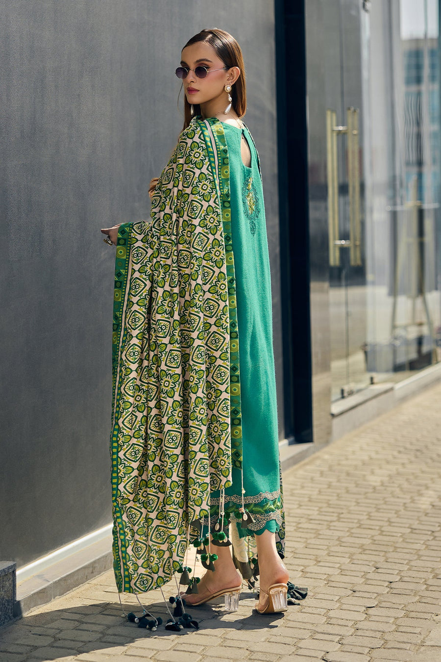 Charizma Poshima Vol-02 Embroidered Leather Unstitched 3Pc Suit PSW5-13