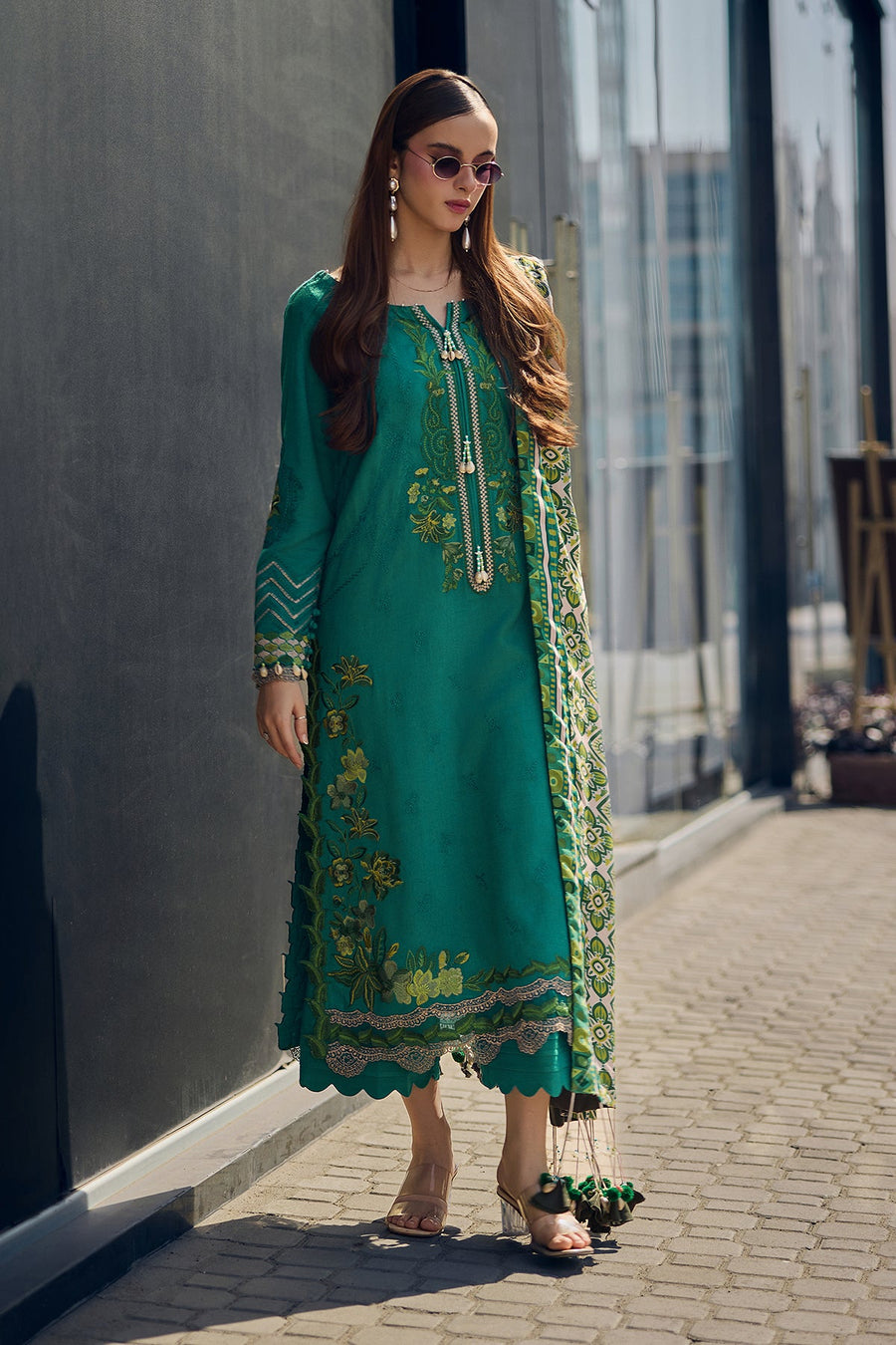 Charizma Poshima Vol-02 Embroidered Leather Unstitched 3Pc Suit PSW5-13