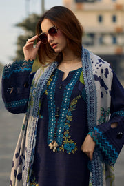 Charizma Poshima Vol-02 Embroidered Leather Unstitched 3Pc Suit PSW5-15