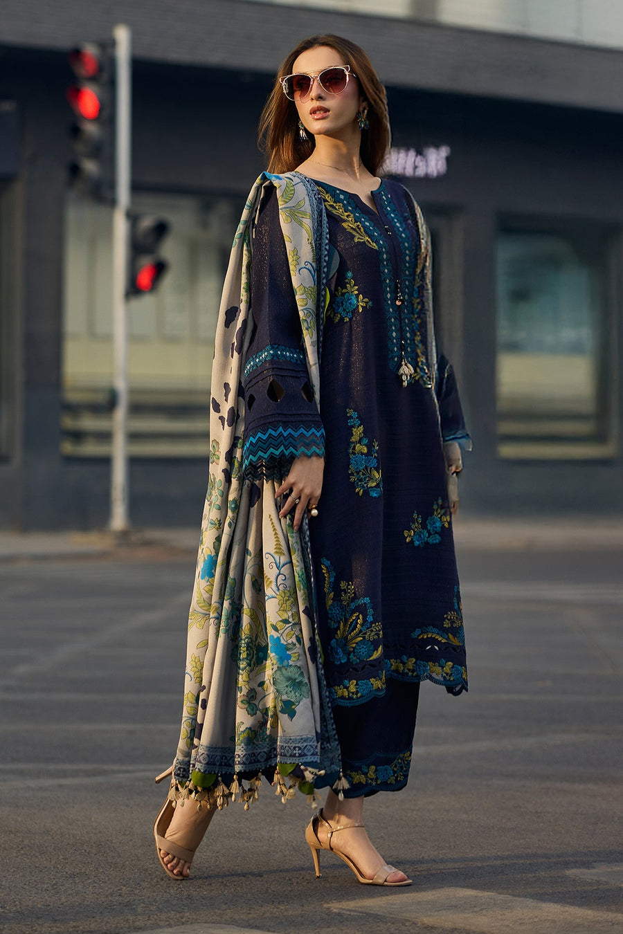 Charizma Poshima Vol-02 Embroidered Leather Unstitched 3Pc Suit PSW5-15