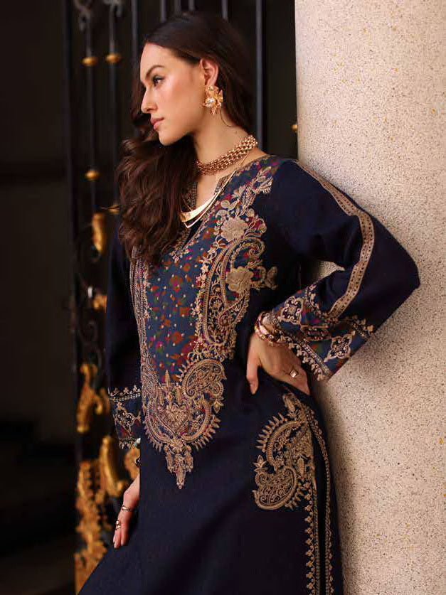 Charizma Poshima Vol-03 Embroidered Leather Unstitched 3Pc Suit PSW5-16