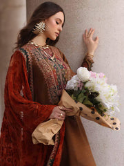 Charizma Poshima Vol-03 Embroidered Leather Unstitched 3Pc Suit PSW5-18