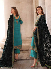 Charizma Poshima Vol-03 Embroidered Leather Unstitched 3Pc Suit PSW5-19