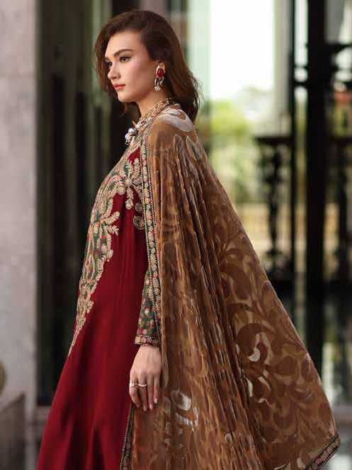 Charizma Poshima Vol-03 Embroidered Leather Unstitched 3Pc Suit PSW5-20