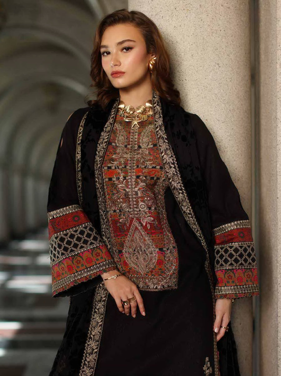 Charizma Poshima Vol-03 Embroidered Leather Unstitched 3Pc Suit PSW5-21