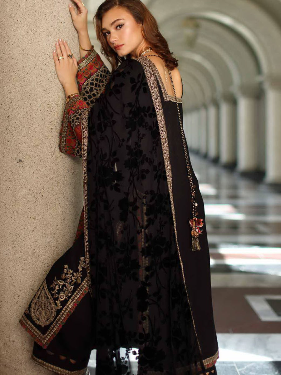 Charizma Poshima Vol-03 Embroidered Leather Unstitched 3Pc Suit PSW5-21
