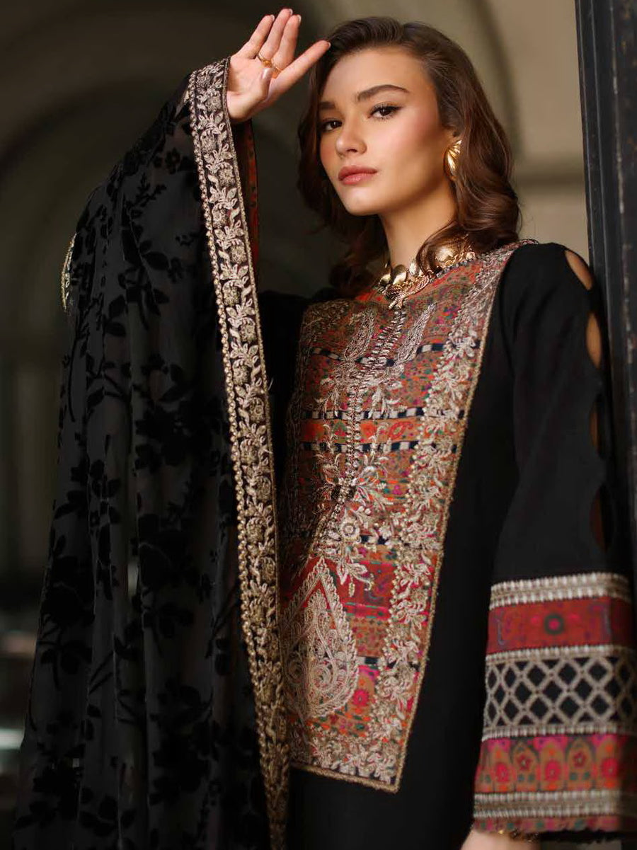 Charizma Poshima Vol-03 Embroidered Leather Unstitched 3Pc Suit PSW5-21