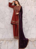 Charizma Poshima Vol-03 Embroidered Leather Unstitched 3Pc Suit PSW5-22