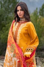 Charizma Poshima Embroidered Peach Leather Unstitched 3Pc Suit PSW6-16