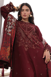 Charizma Poshima Embroidered Peach Leather Unstitched 3Pc Suit PSW6-18