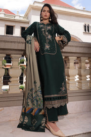 Charizma Poshima Embroidered Peach Leather Unstitched 3Pc Suit PSW6-24