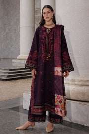 Charizma Poshima Embroidered Peach Leather Unstitched 3Pc Suit PSW6-25