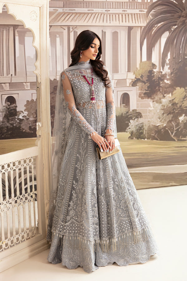 Ayzel Luminara Unstitched Luxury Wedding Formal 3Pc Suit - PYRITE