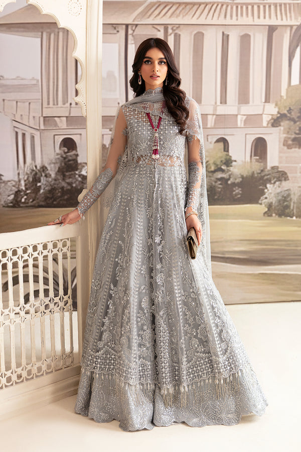 Ayzel Luminara Unstitched Luxury Wedding Formal 3Pc Suit - PYRITE