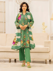Zeenia Tehzeeb Digital Printed Linen Unstitched 3Pc Suit D-03