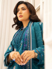 Zeenia Tehzeeb Digital Printed Linen Unstitched 3Pc Suit D-04