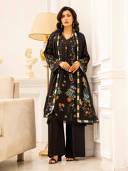 Zeenia Tehzeeb Digital Printed Linen Unstitched 3Pc Suit D-05
