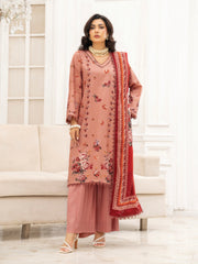 Zeenia Tehzeeb Digital Printed Linen Unstitched 3Pc Suit D-06