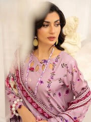 Zeenia Tehzeeb Digital Printed Linen Unstitched 3Pc Suit D-08