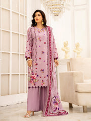 Zeenia Tehzeeb Digital Printed Linen Unstitched 3Pc Suit D-08