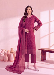 Zeenia Marina Digital Printed Dhanak Marina Unstitched 3Pc Suit JS-04 Paisley