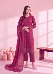 Zeenia Marina Digital Printed Dhanak Marina Unstitched 3Pc Suit JS-04 Paisley