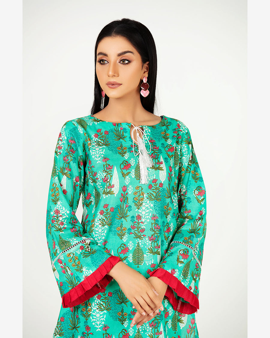 Dhanak by Noorangi Unstitched Printed Lawn 2Pc Suit - Palash