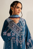 Farasha Summer Weaves Embroidered Lawn Unstitched 3Pc Suit - Pale Blue