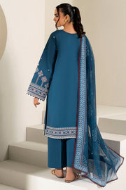 Farasha Summer Weaves Embroidered Lawn Unstitched 3Pc Suit - Pale Blue
