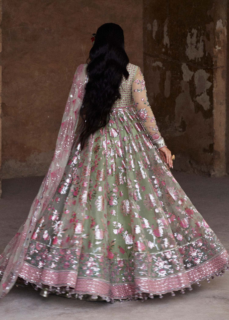 Hussain Rehar Luxury Festive Formal Organza Unstitched Dress - Pankh