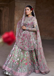 Hussain Rehar Luxury Festive Formal Organza Unstitched Dress - Pankh