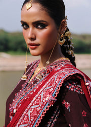 Hussain Rehar Embroidered Karandi Unstitched 3Pc Suit - Pari