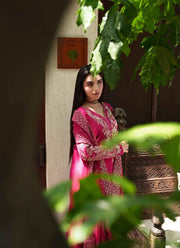 Neeshay Shagun Embroidered Raw Silk Unstitched 3Pc Suit - PARISA