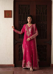 Neeshay Shagun Embroidered Raw Silk Unstitched 3Pc Suit - PARISA