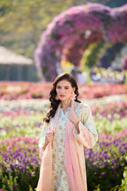 Farasha Summer Co Ords Printed Lawn Unstitched 3Pc Suit - Pastel Haze