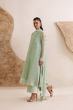 Farasha Luxury Formal Embroidered Chiffon Unstitched 3Pc Suit - Pastel Mint