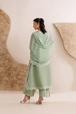 Farasha Luxury Formal Embroidered Chiffon Unstitched 3Pc Suit - Pastel Mint
