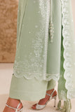 Farasha Luxury Formal Embroidered Chiffon Unstitched 3Pc Suit - Pastel Mint