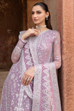 Farasha Ritzier Embroidered Chiffon Unstitched 3Pc Suit - Pastel Mist