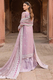Farasha Ritzier Embroidered Chiffon Unstitched 3Pc Suit - Pastel Mist