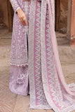 Farasha Ritzier Embroidered Chiffon Unstitched 3Pc Suit - Pastel Mist