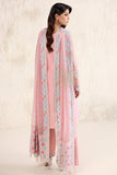 Farasha Embroidered Luxury Chiffon Unstitched 3Pc Suit - Pastel Rose